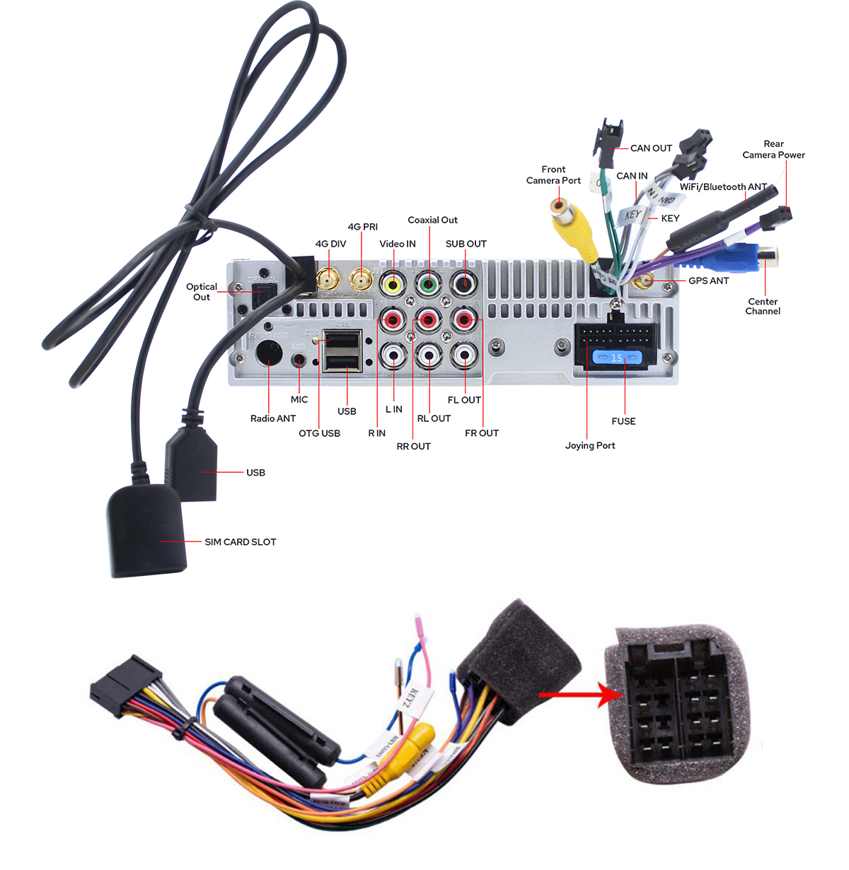 JOYING 15.1 Inch Qualcomm Snapdragon 6125 Car Radio Universal Single DIN